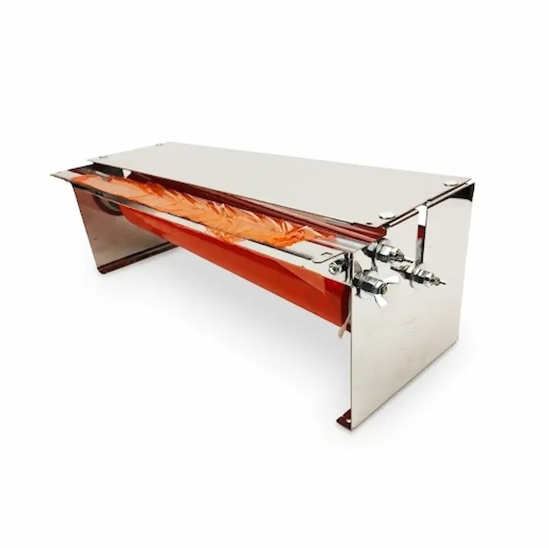 dispensador en acero inoxidable para rollo de pelicula plastica plastic film vinipel stretch film